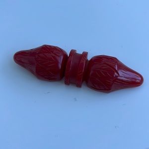Gorgeous Red Bakelite Brooch